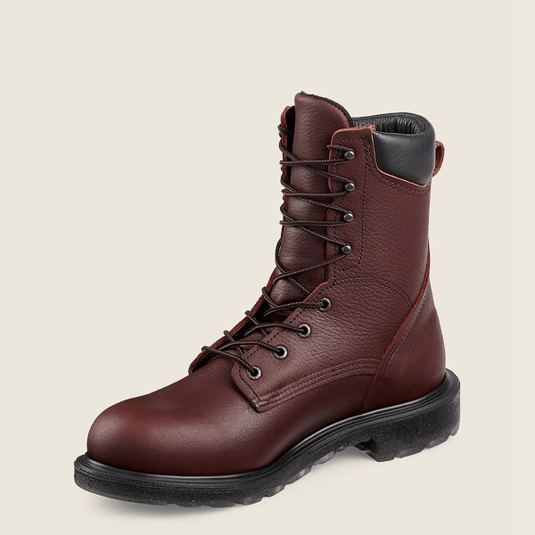 Safety Støvler Herre - Red Wing Supersole® 2.0 - 8-Inch Toe - Bordeaux - PCZQXF-682